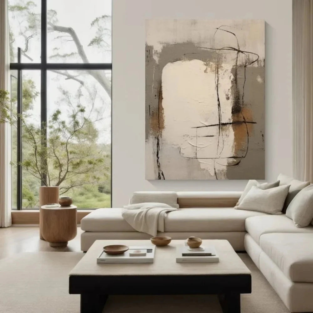 Wabi Sabi Textured Wall Art #WT014