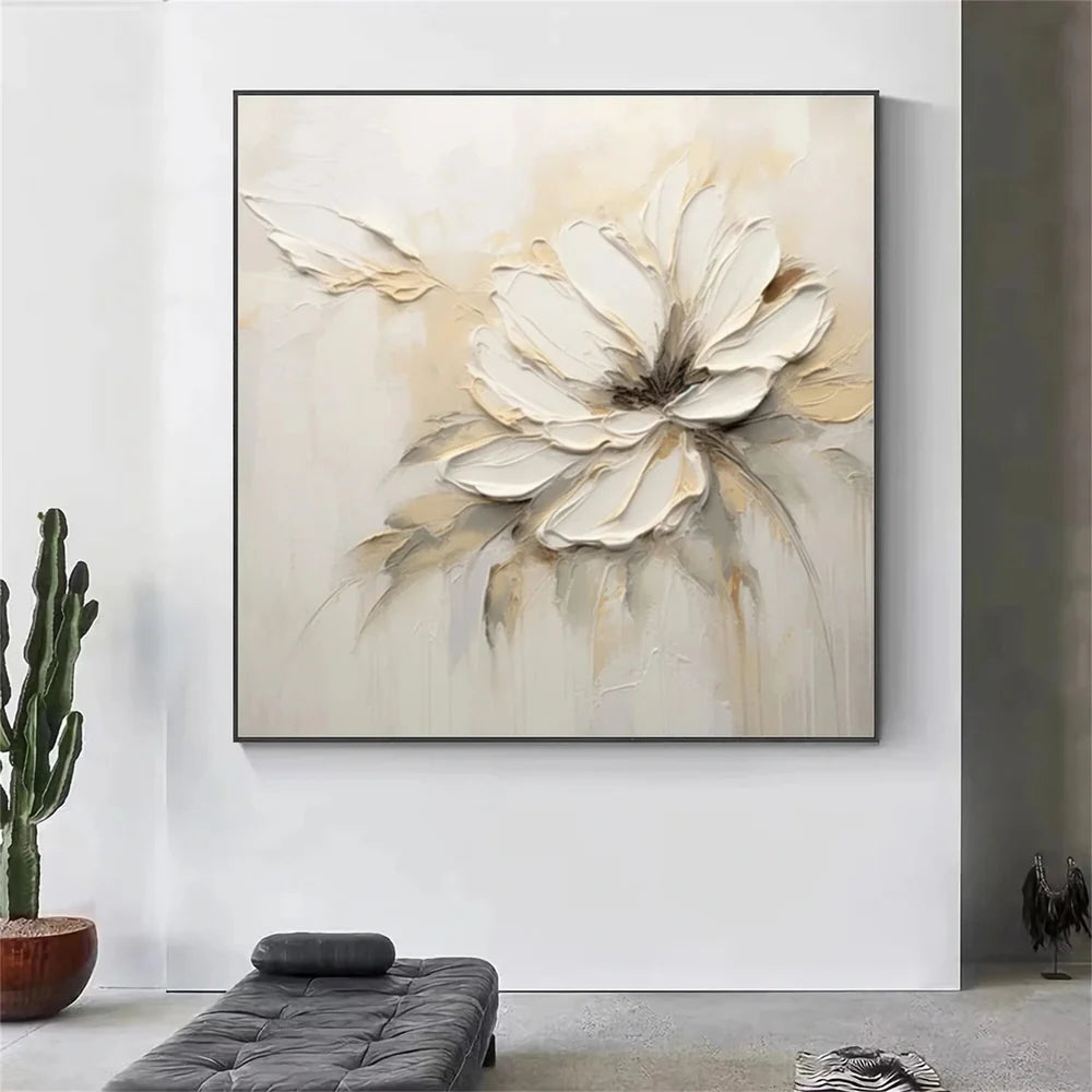 Flower & Tree Textured Abstract Wall Art #SF043