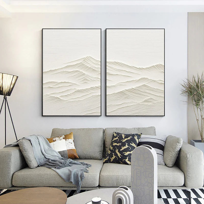 Mountain Textured Wall Art Set of 2 #MS007