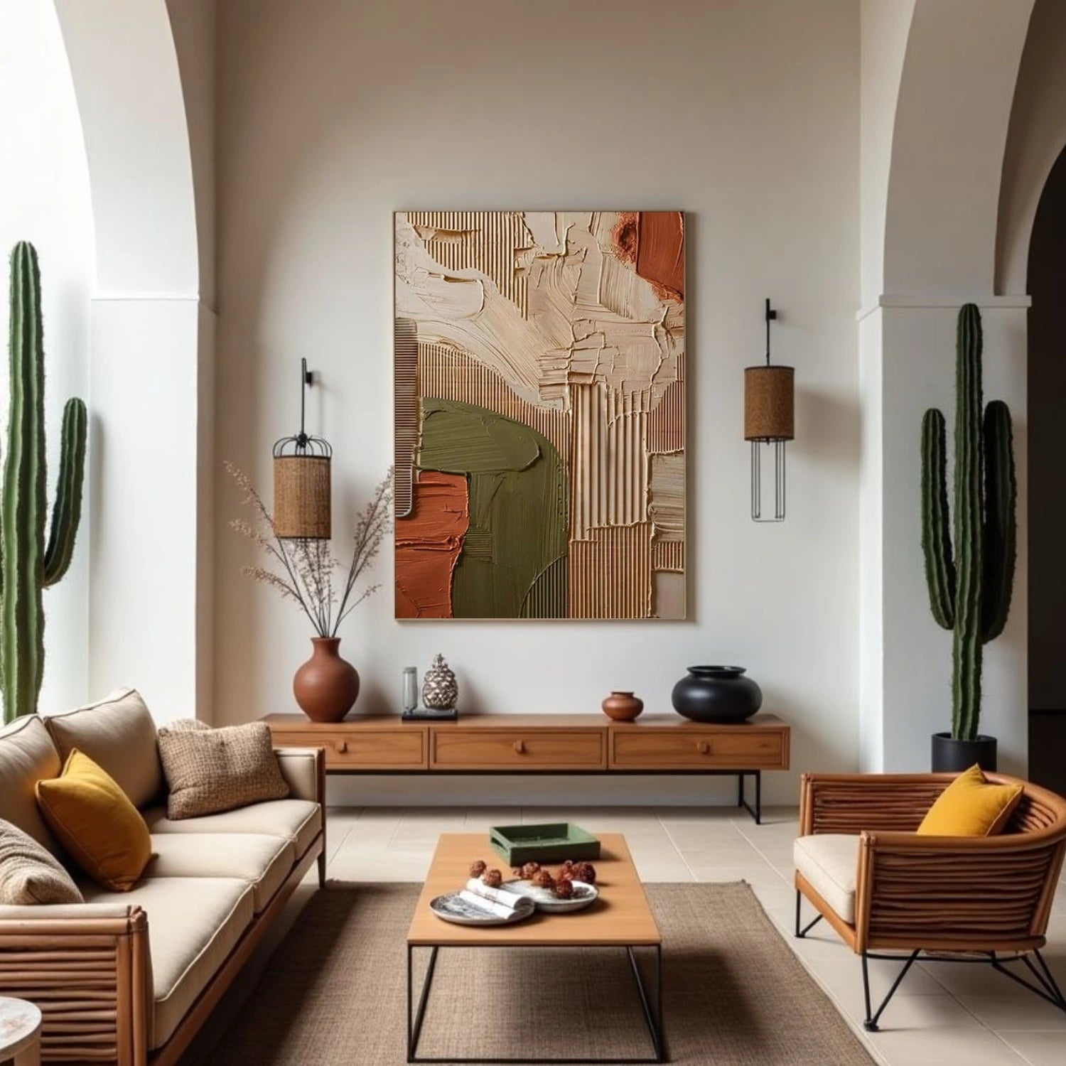 Abstract Textured Wall Art #AT157