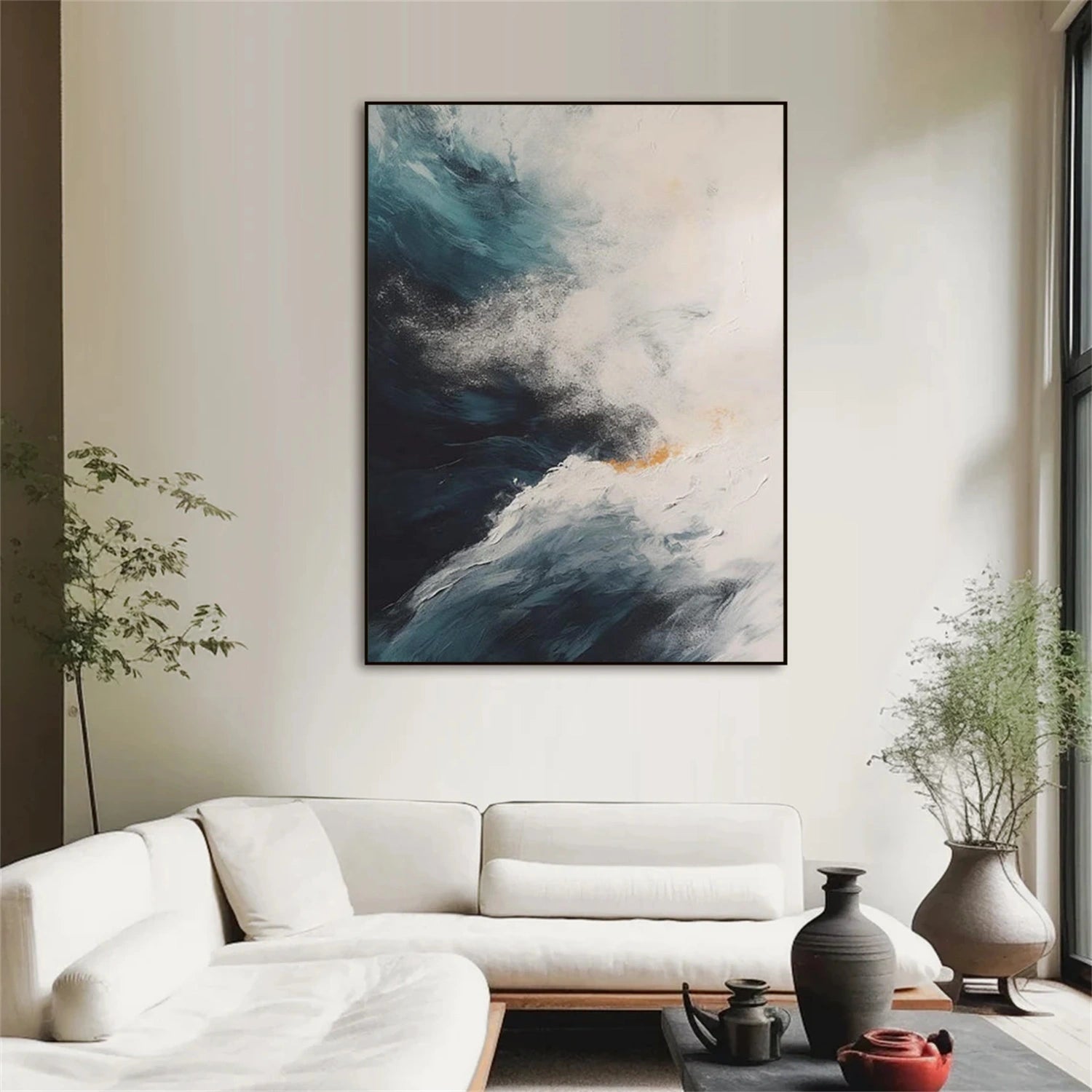 Ocean & Sky Abstract Wall Art #MO105