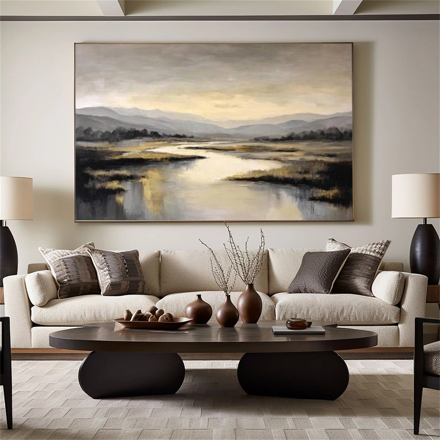 Ocean & Sky Abstract Wall Art #MO083