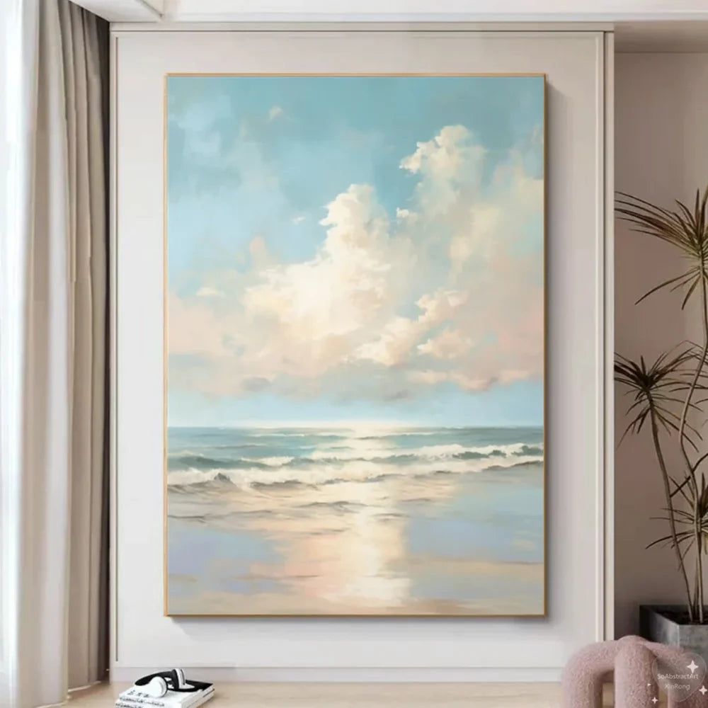 Ocean & Sky Abstract Wall Art #MO061