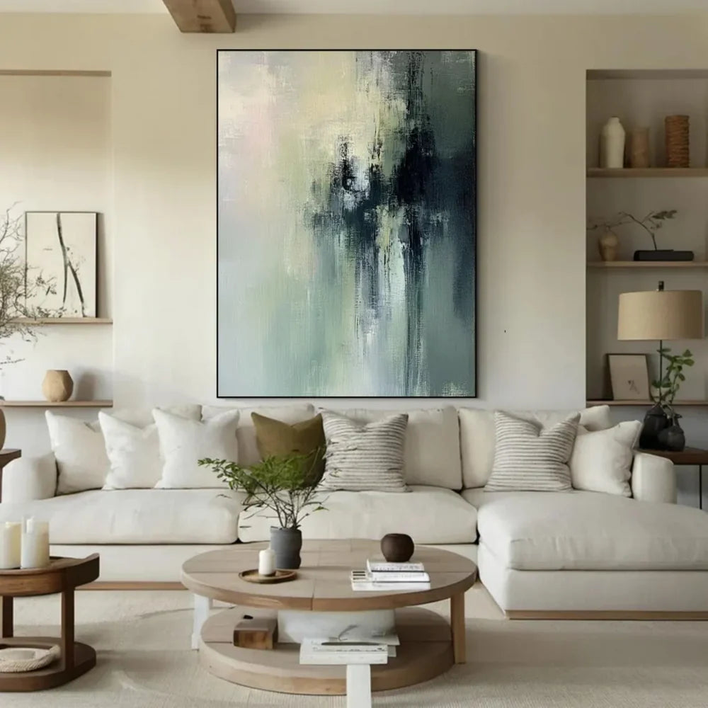 Green Abstract Wall Art  #AT126