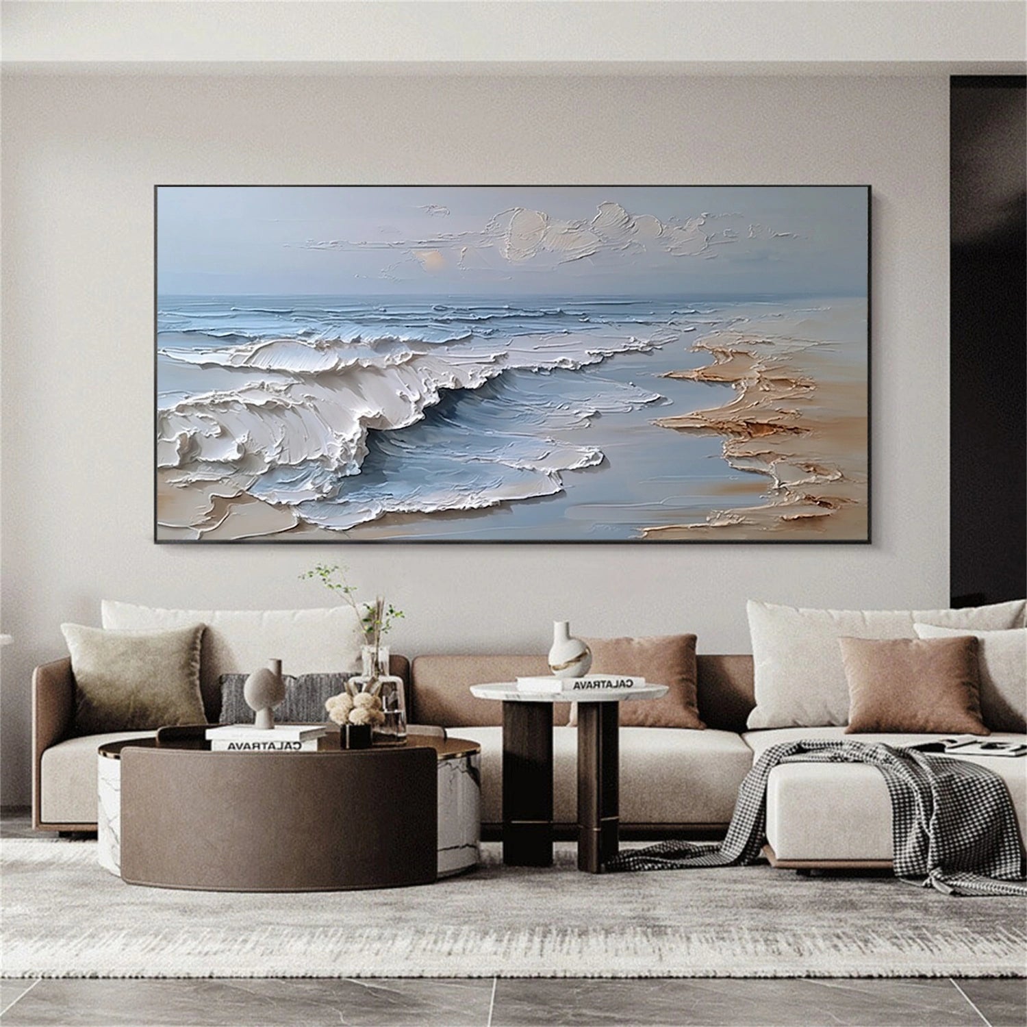 Ocean & Sky Textured Wall Art #MO115