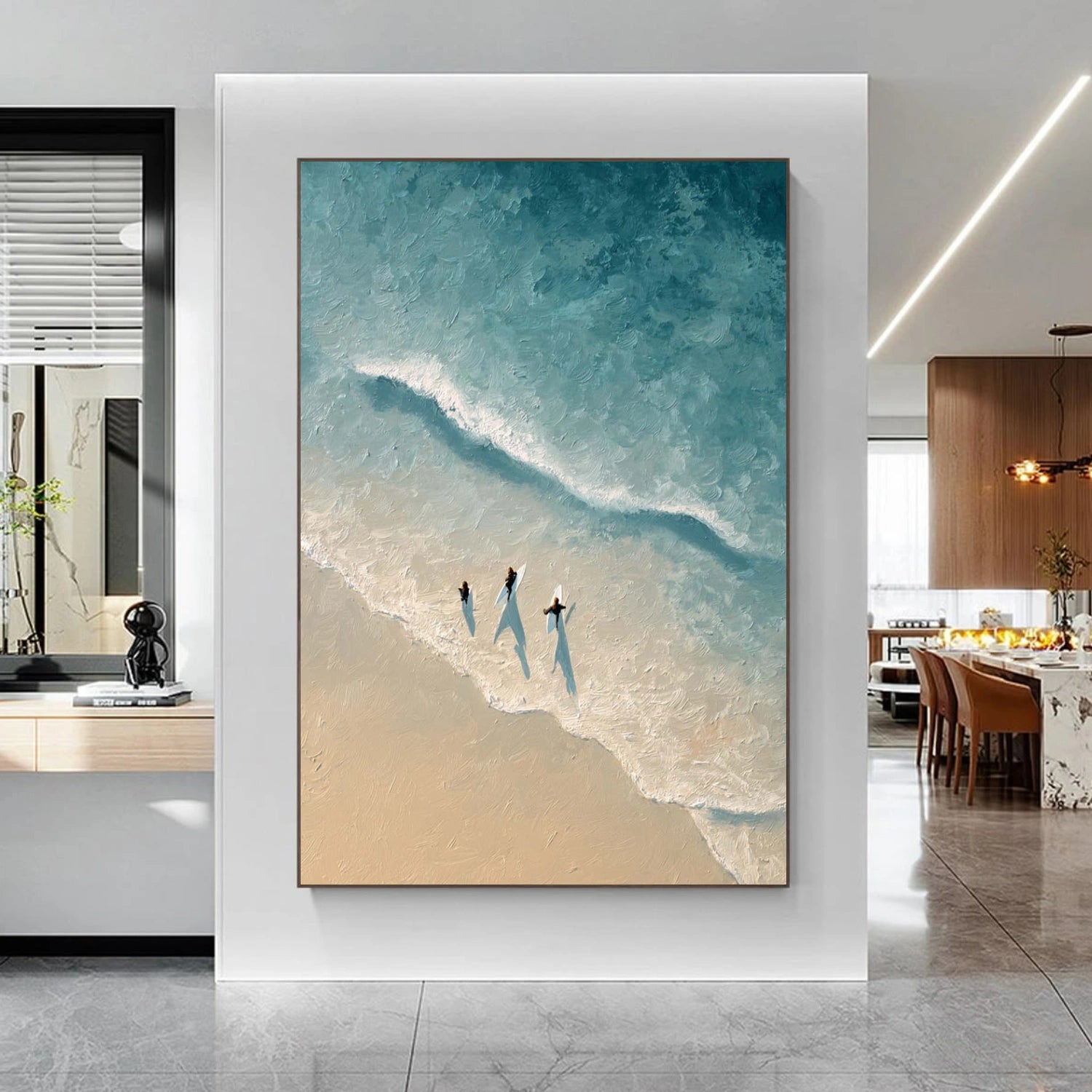 Ocean & Sky Textured Wall Art #MO107