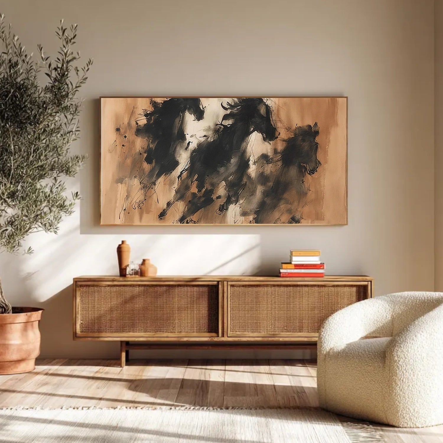 Abstract Horse Animal Wall Art #DL045