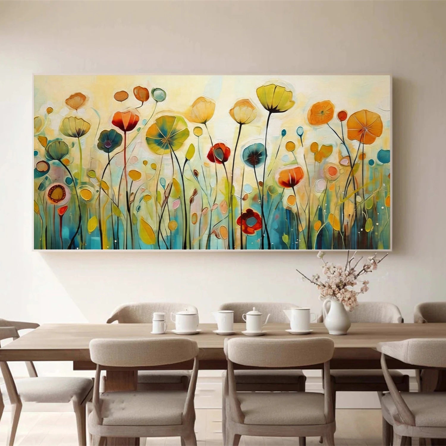 Flower & Tree Abstract Wall Art #SF059