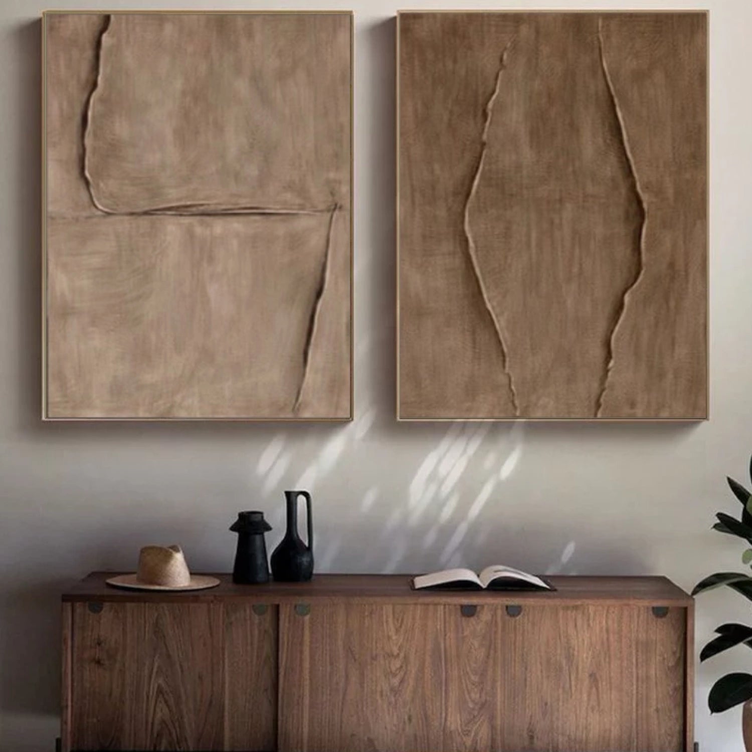 Minimalist Textured Wall Art Set of 2 #MT147