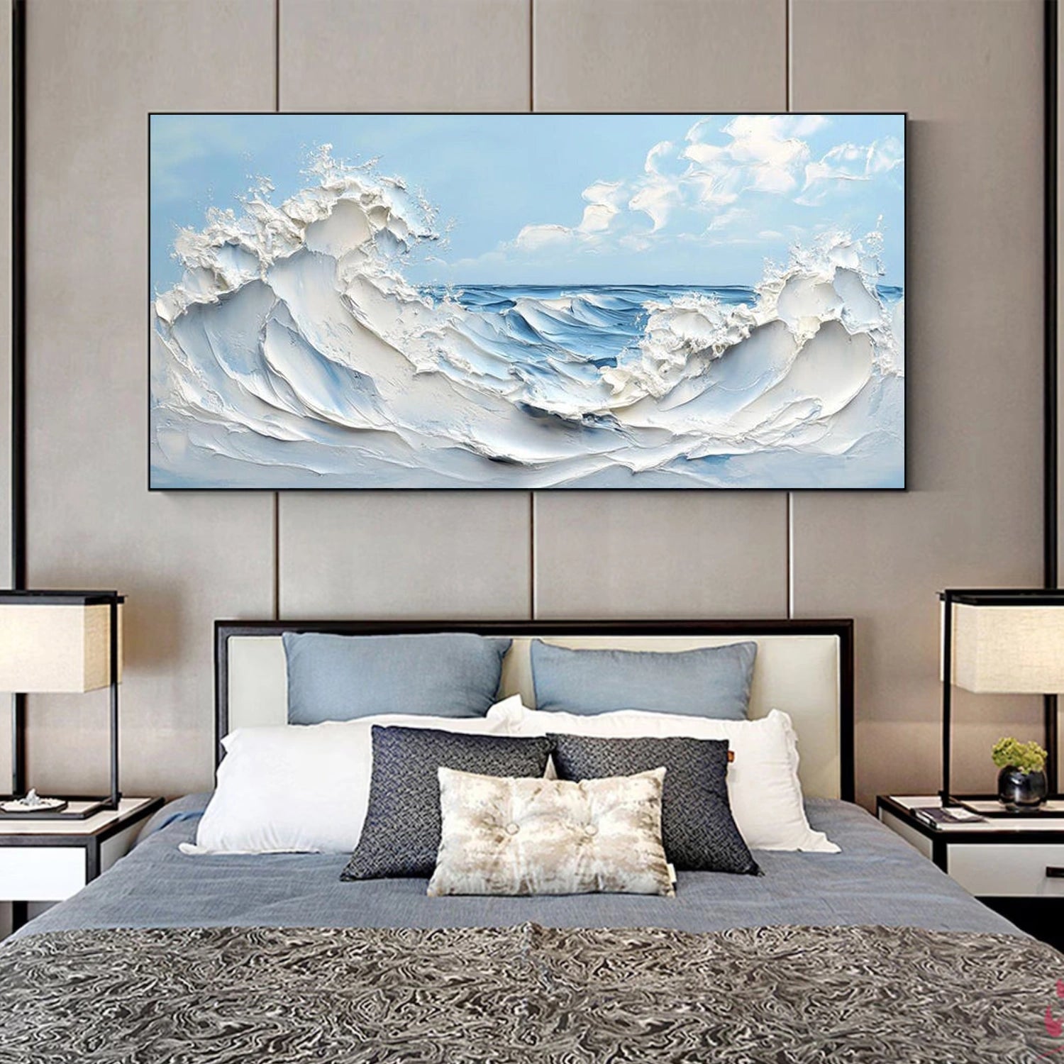 Ocean & Sky Textured Wall Art #MO103