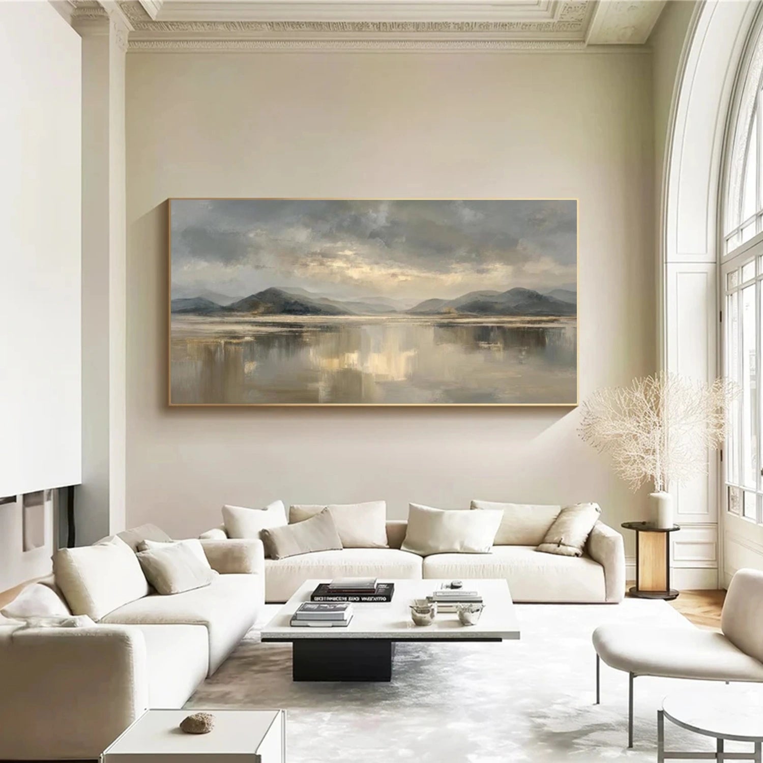 Ocean & Sky Abstract Wall Art #MO082