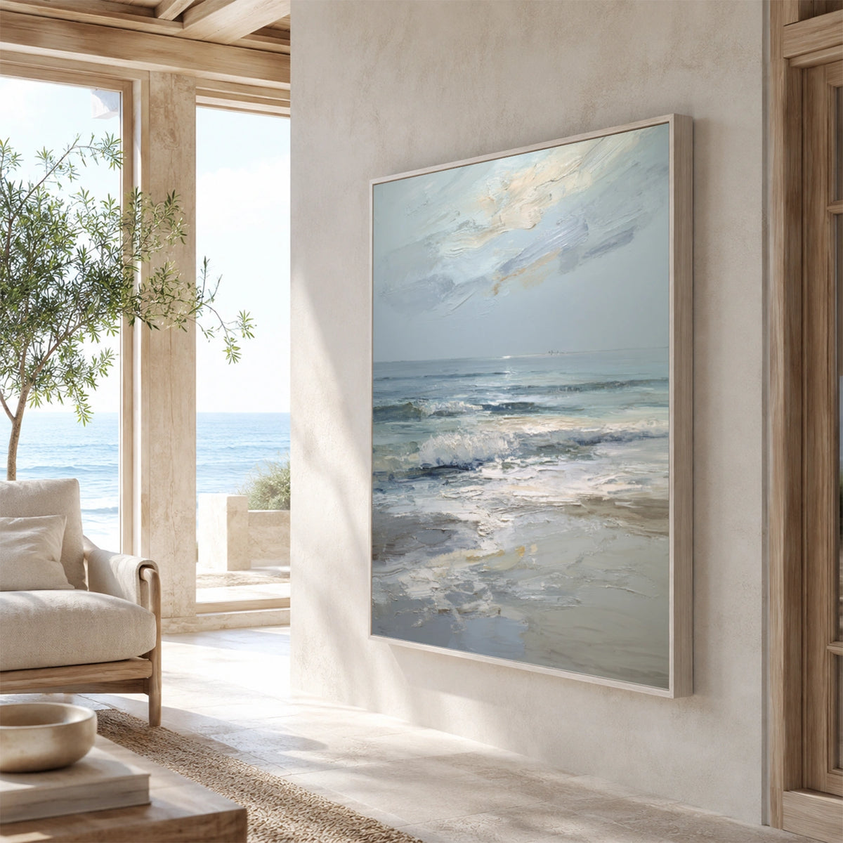 Ocean & Sky Textured Wall Art #MO118