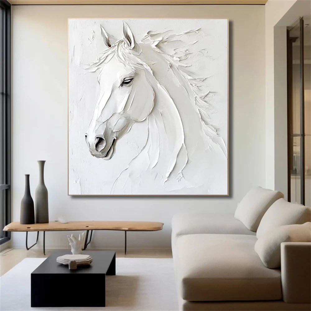 Abstract Horse Animal Textured Wall Art #DL025