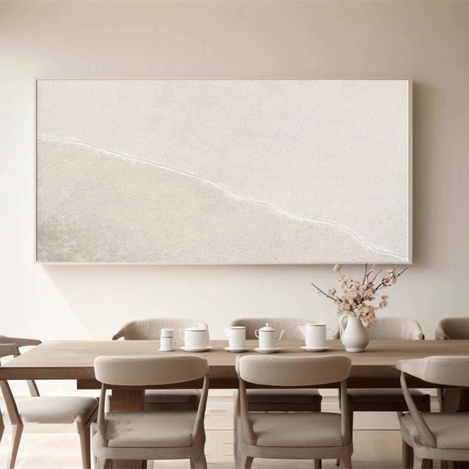 White Minimalist Wall Art #MT152