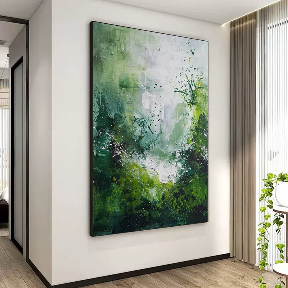 Green Abstract Wall Art  #AT125