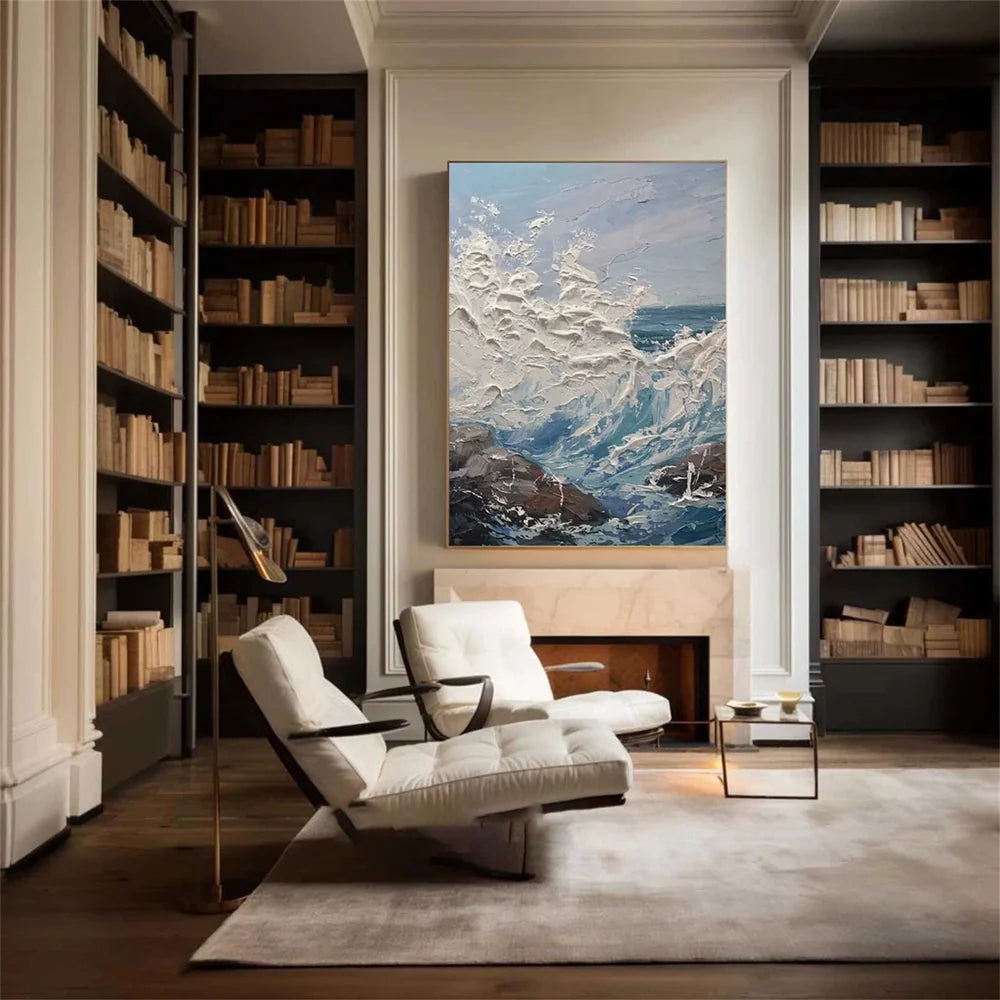 Ocean & Sky Textured Wall Art #MO013