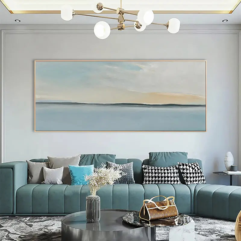Ocean & Sky Abstract Wall Art #MO053