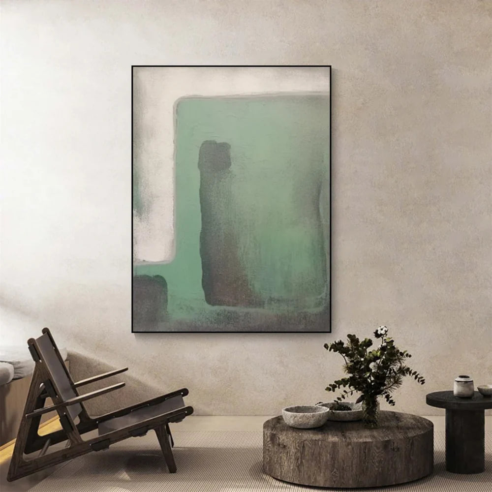 Green Abstract Wall Art  #AT076