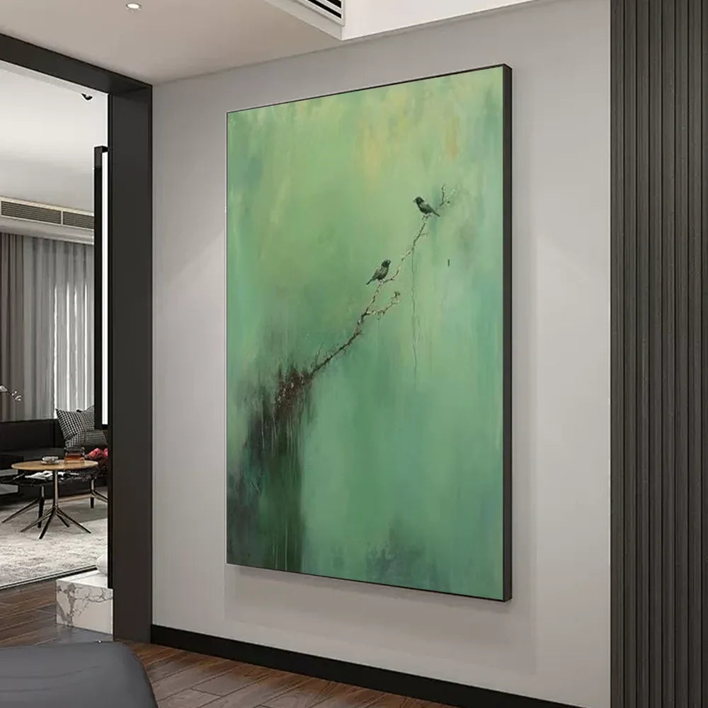 Green Abstract Wall Art  #AT100