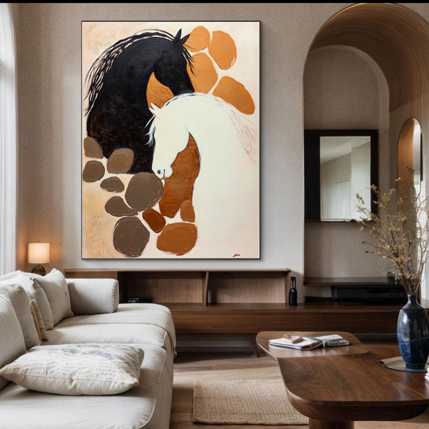 Abstract Horse Animal Wall Art #DL056