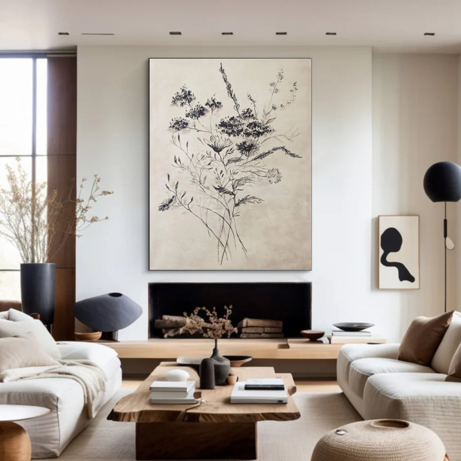 Flower & Tree Abstract Wall Art #SF055