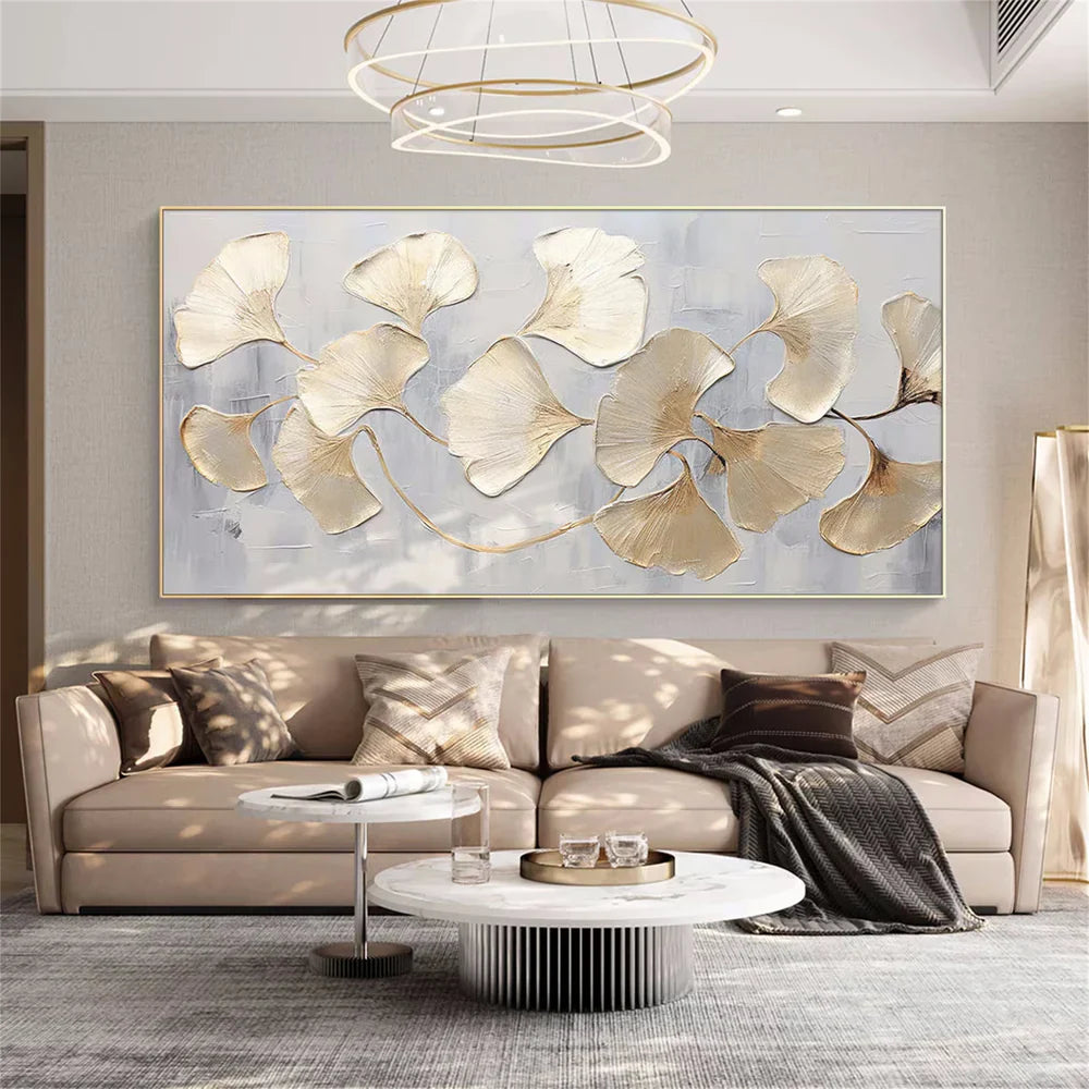 Flower & Tree Textured Abstract Wall Art #SF002