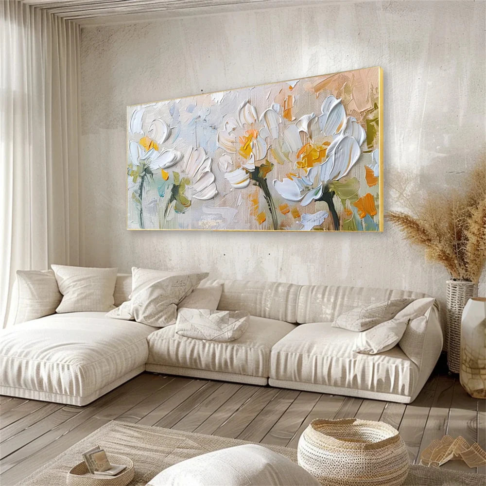 Flower & Tree Textured Abstract Wall Art #SF028