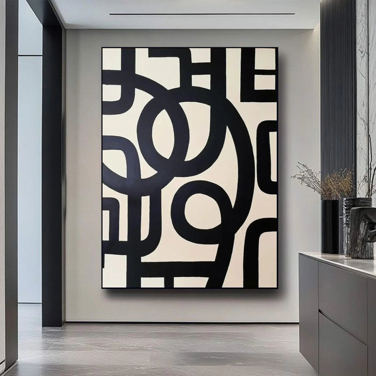 Black and White Minimalist Wall Art #MT135