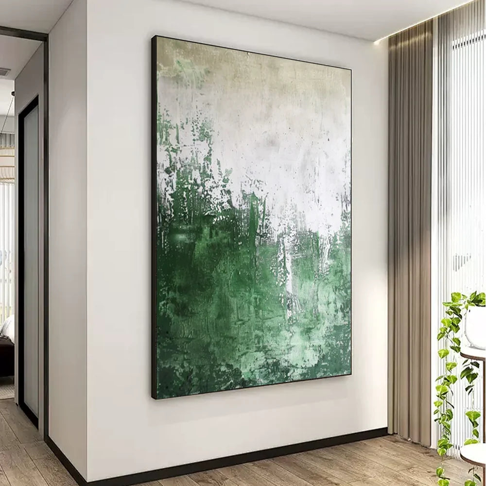 Green Abstract Wall Art  #AT101