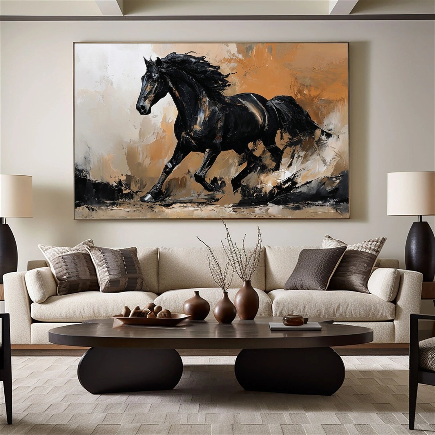 Abstract Horse Animal Wall Art #DL064