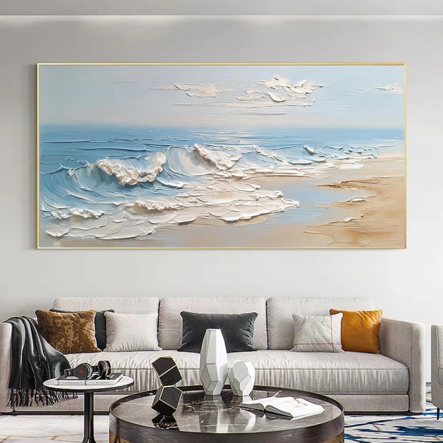 Ocean & Sky Textured Wall Art #MO113