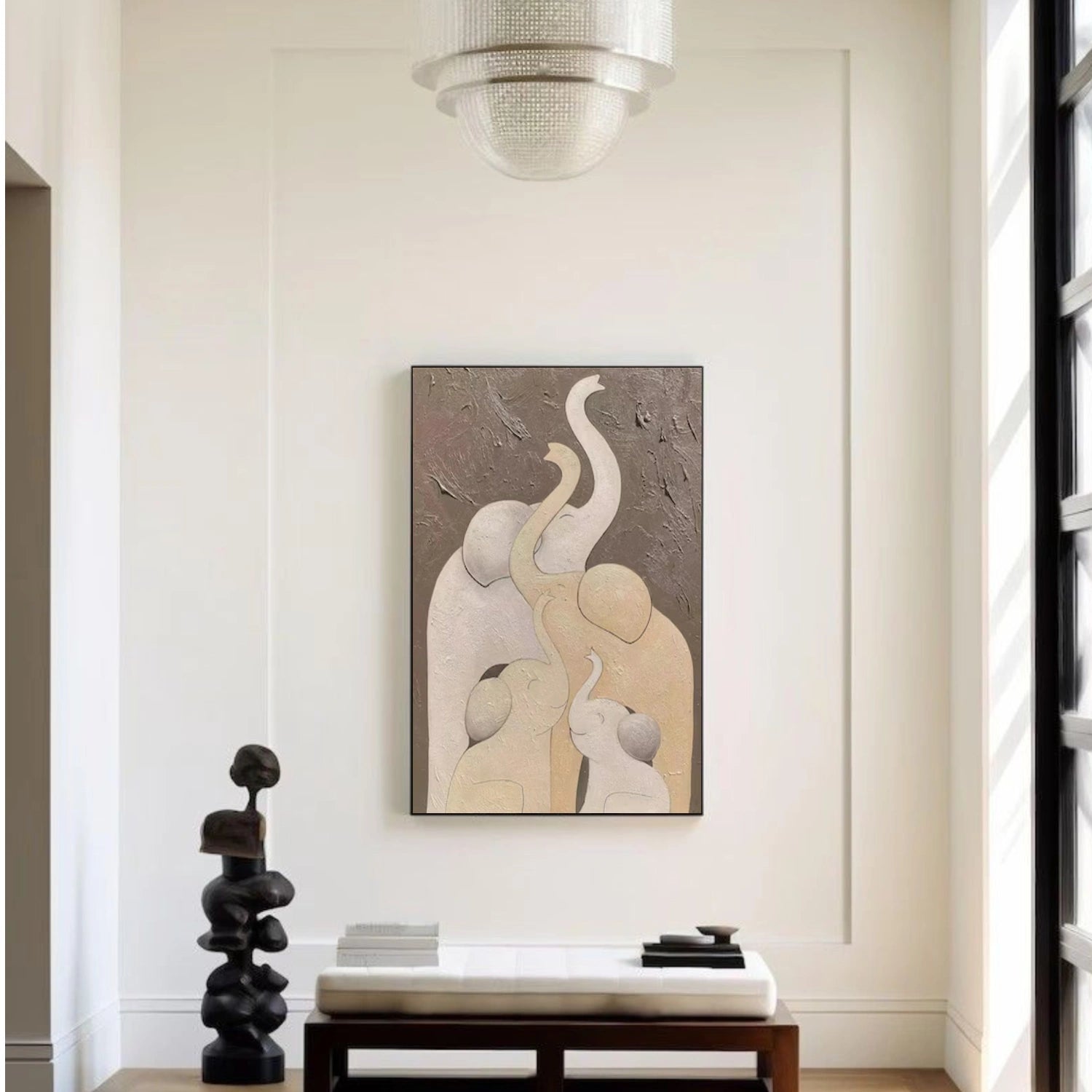 Abstract Elephant Animal Wall Art #DL052