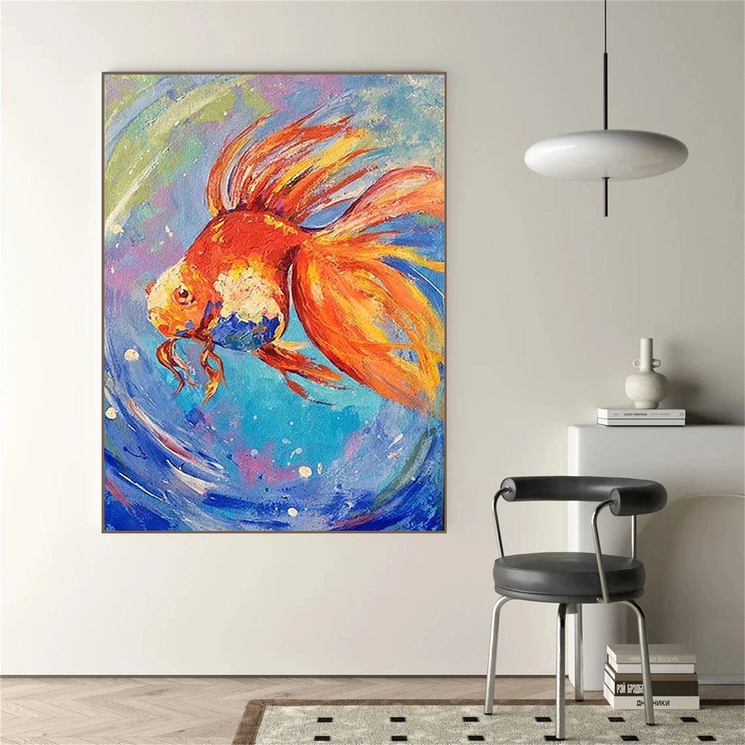 Abstract Goldfish Animal Wall Art #DL063