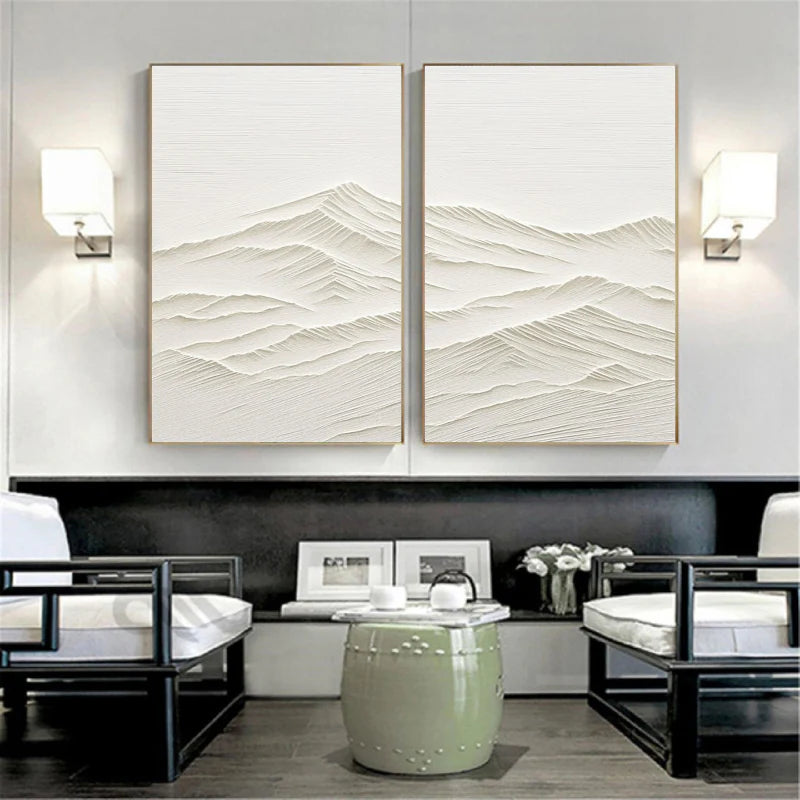 Mountain Textured Wall Art Set of 2 #MS007