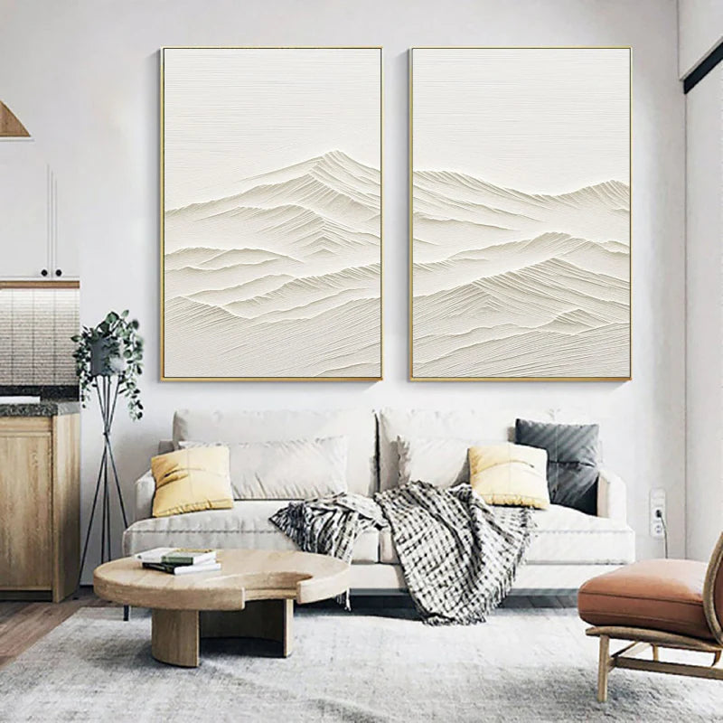 Mountain Textured Wall Art Set of 2 #MS007