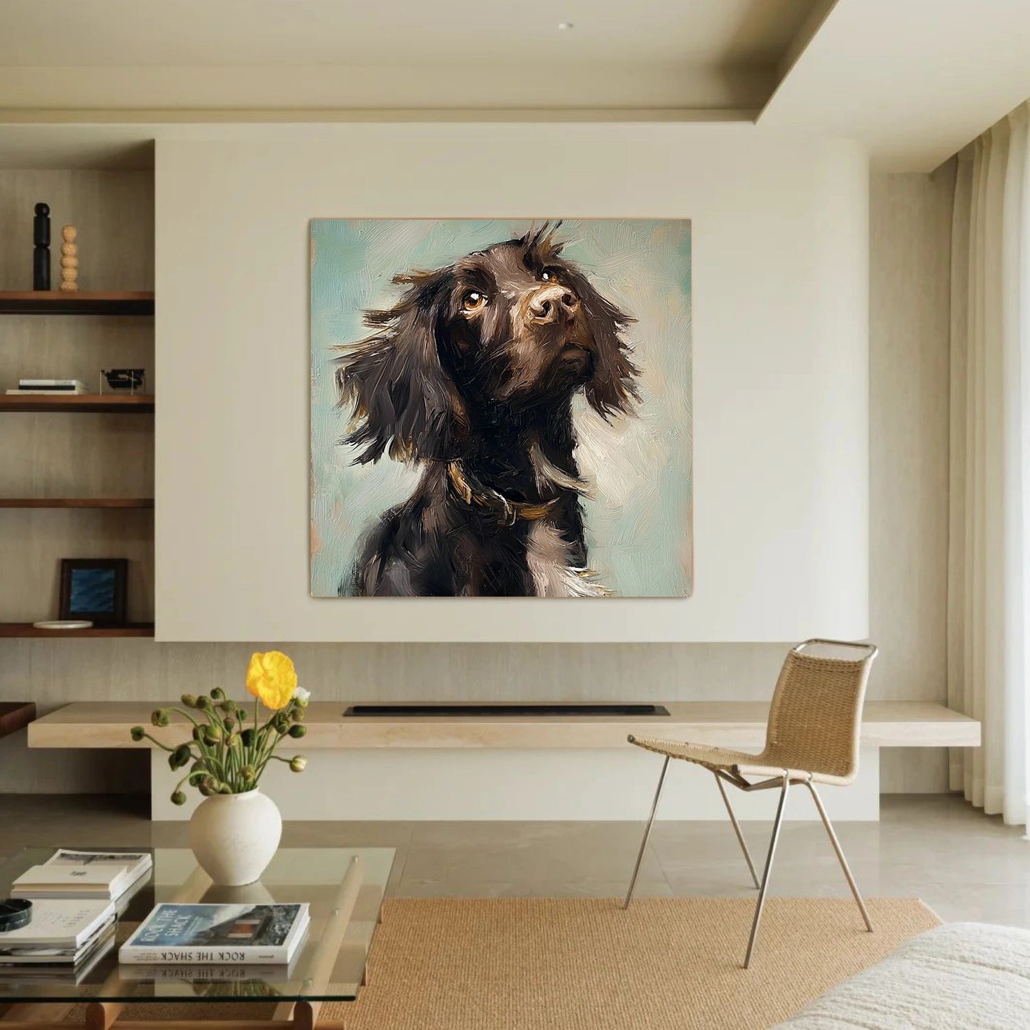 Abstract Dog Animal Wall Art #DL059