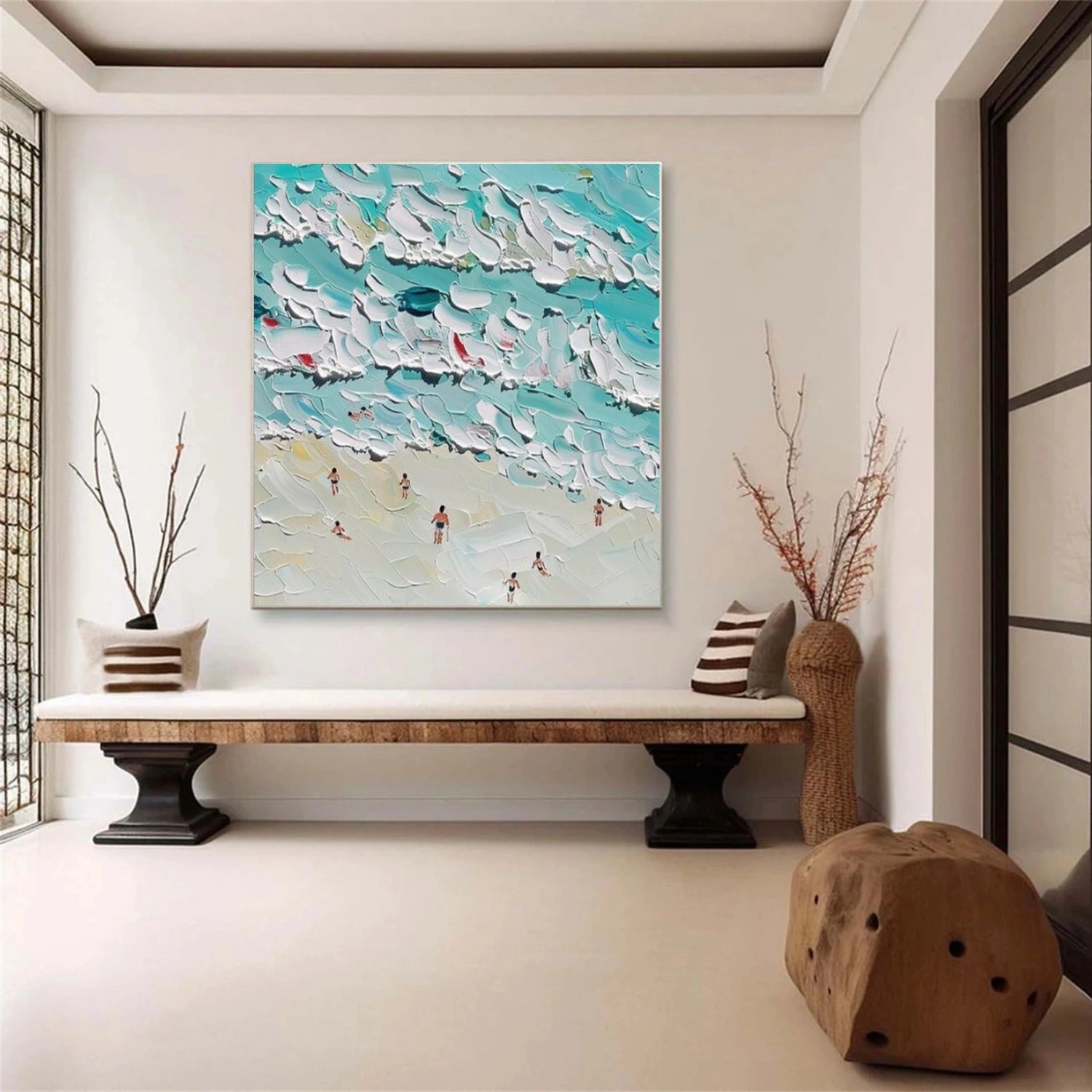 Swimming Sport Art Textured Canvas #PT048