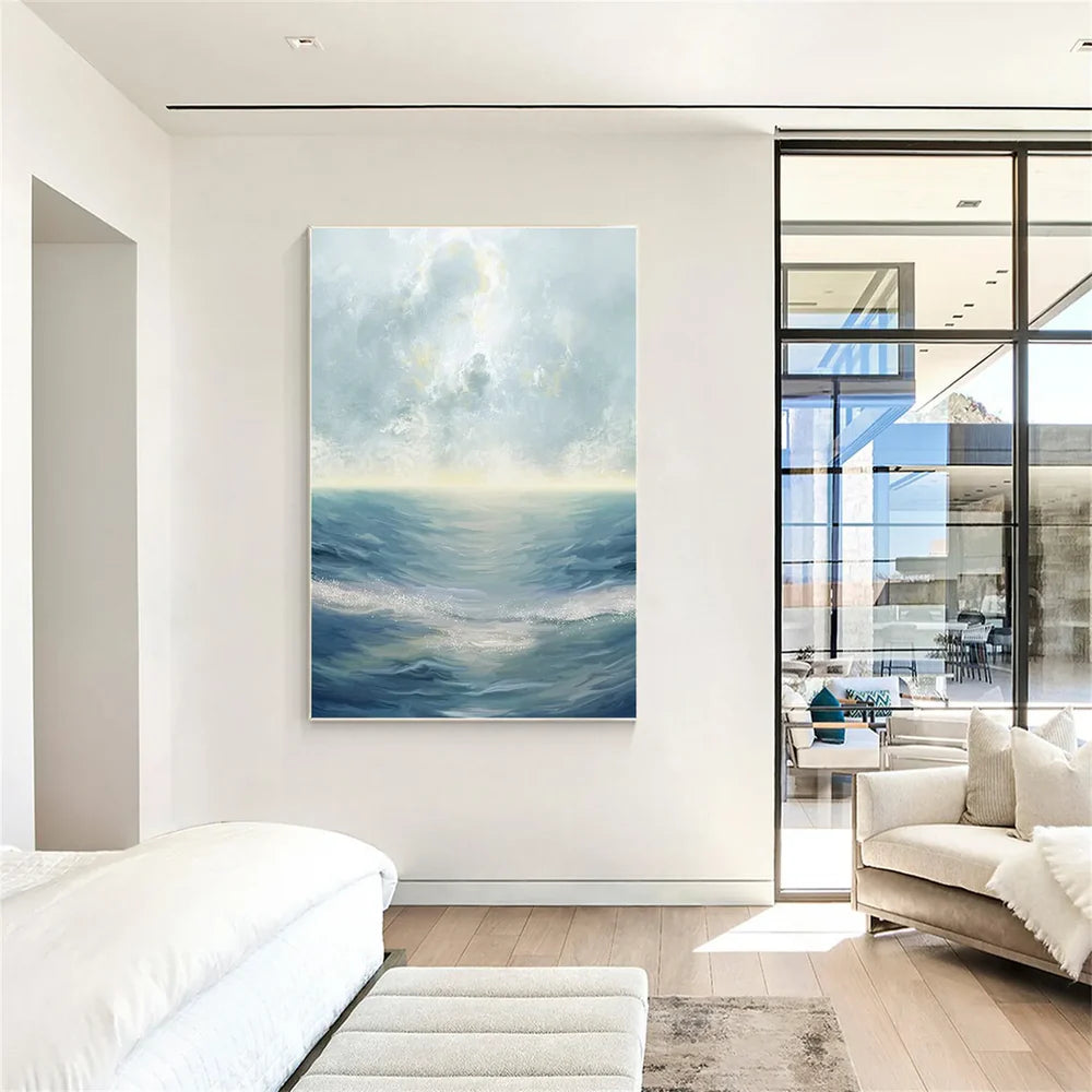 Ocean & Sky Abstract Wall Art #MO063