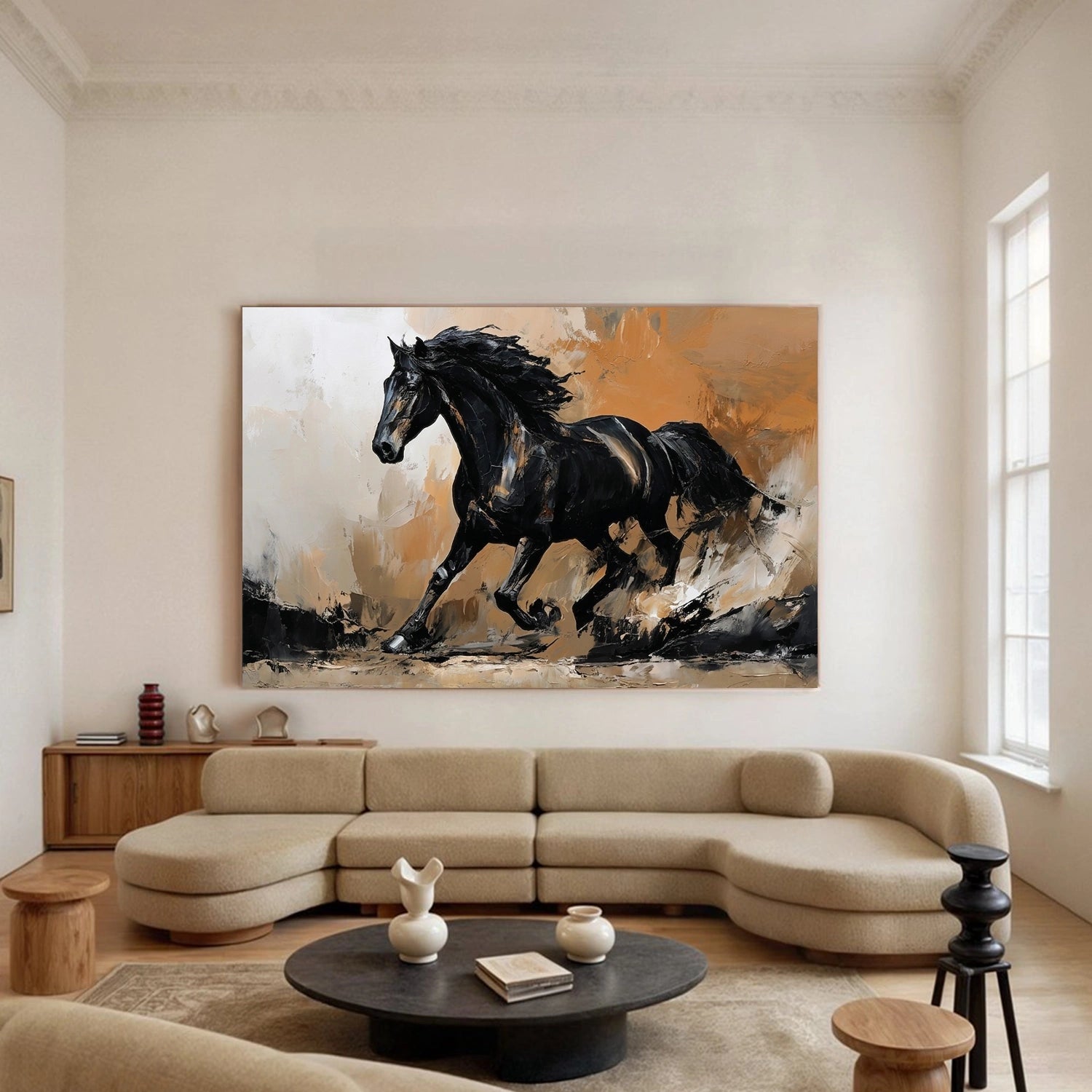 Abstract Horse Animal Wall Art #DL064