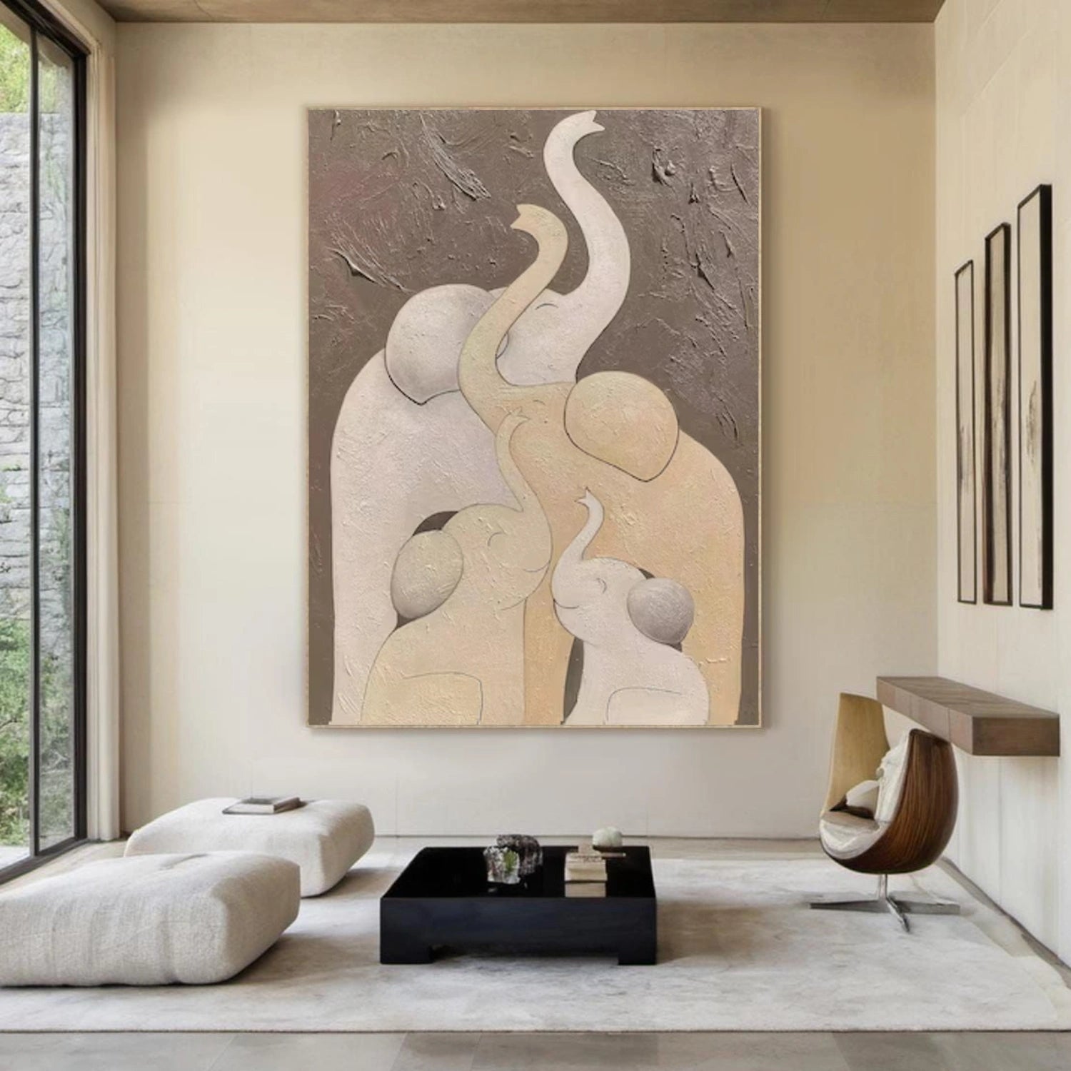 Abstract Elephant Animal Wall Art #DL052