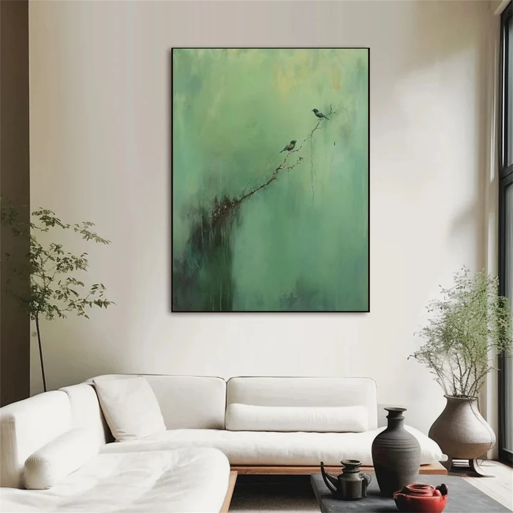Green Abstract Wall Art  #AT100