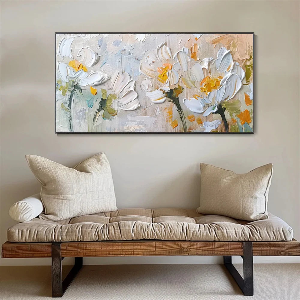Flower & Tree Textured Abstract Wall Art #SF028