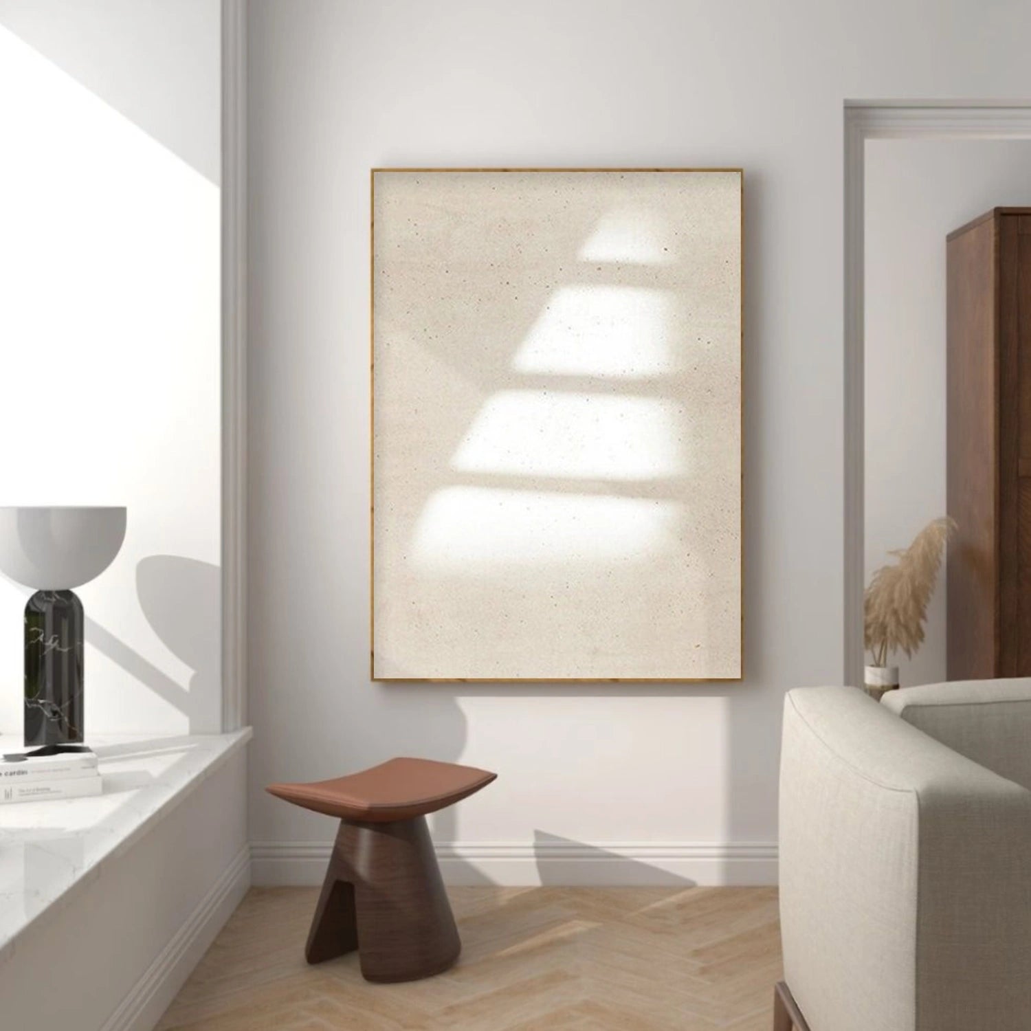 White Minimalist Wall Art #MT151
