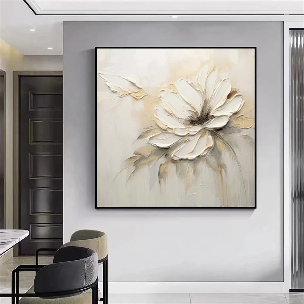 Flower & Tree Textured Abstract Wall Art #SF043