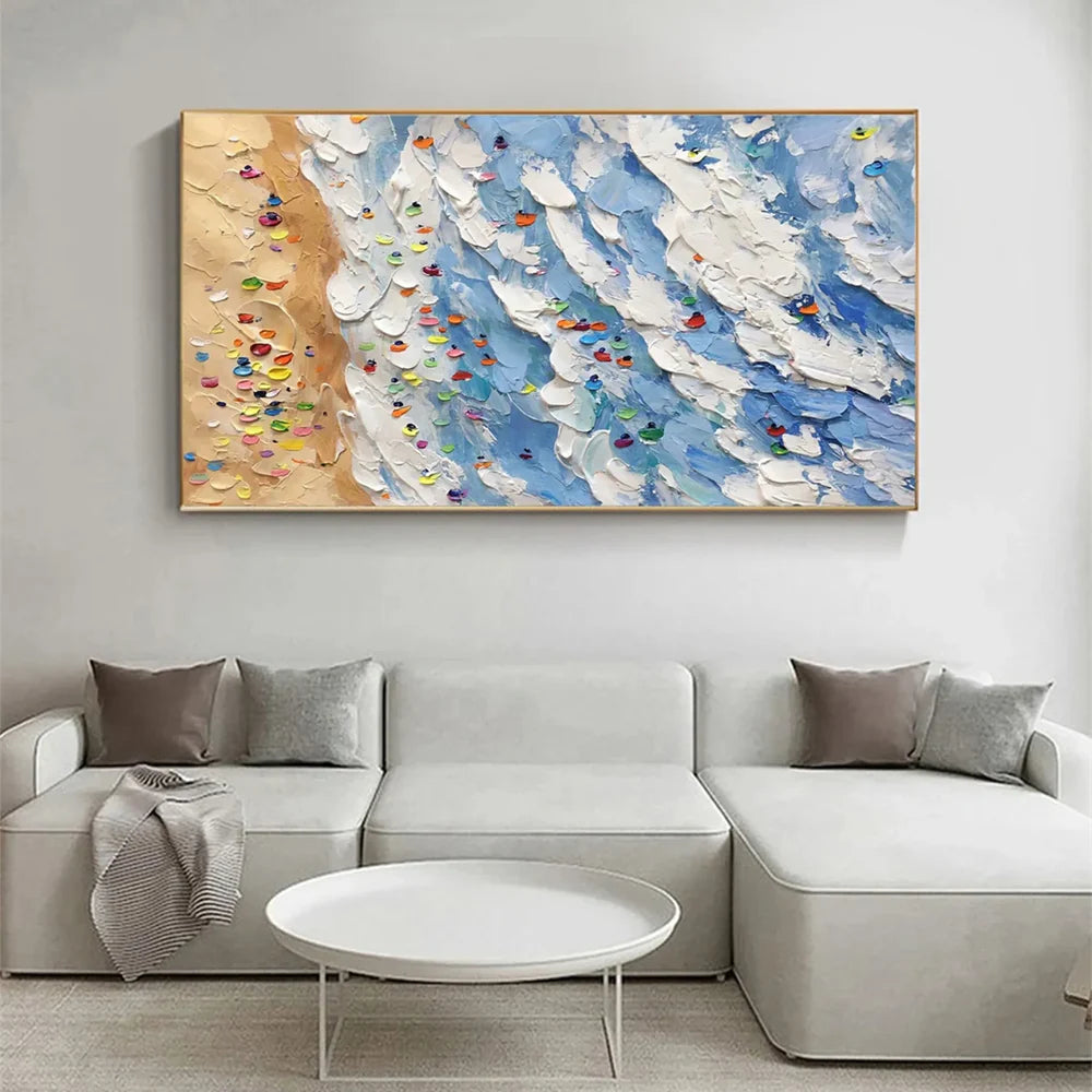 Surfing Sport Art Textured Canvas #PT032
