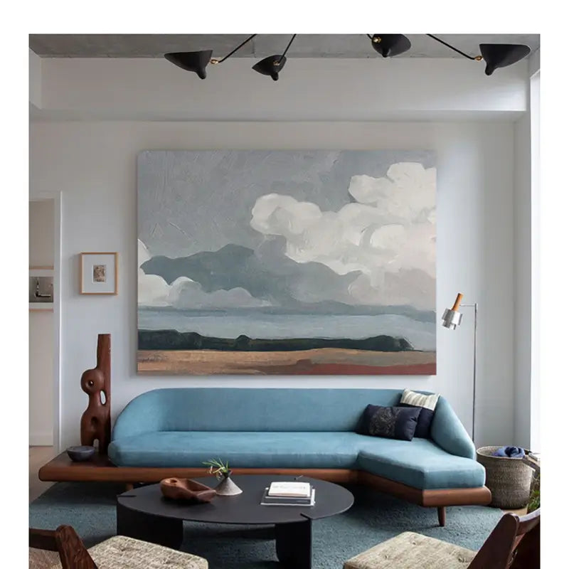Ocean & Sky Abstract Wall Art #MO070
