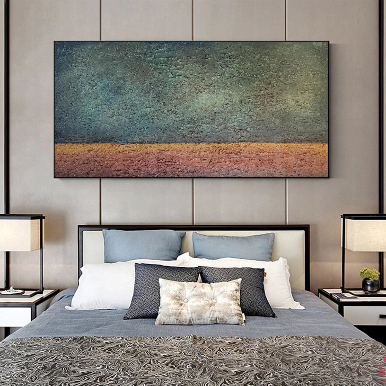 Green and Brown Minimalist Wall Art #MT146