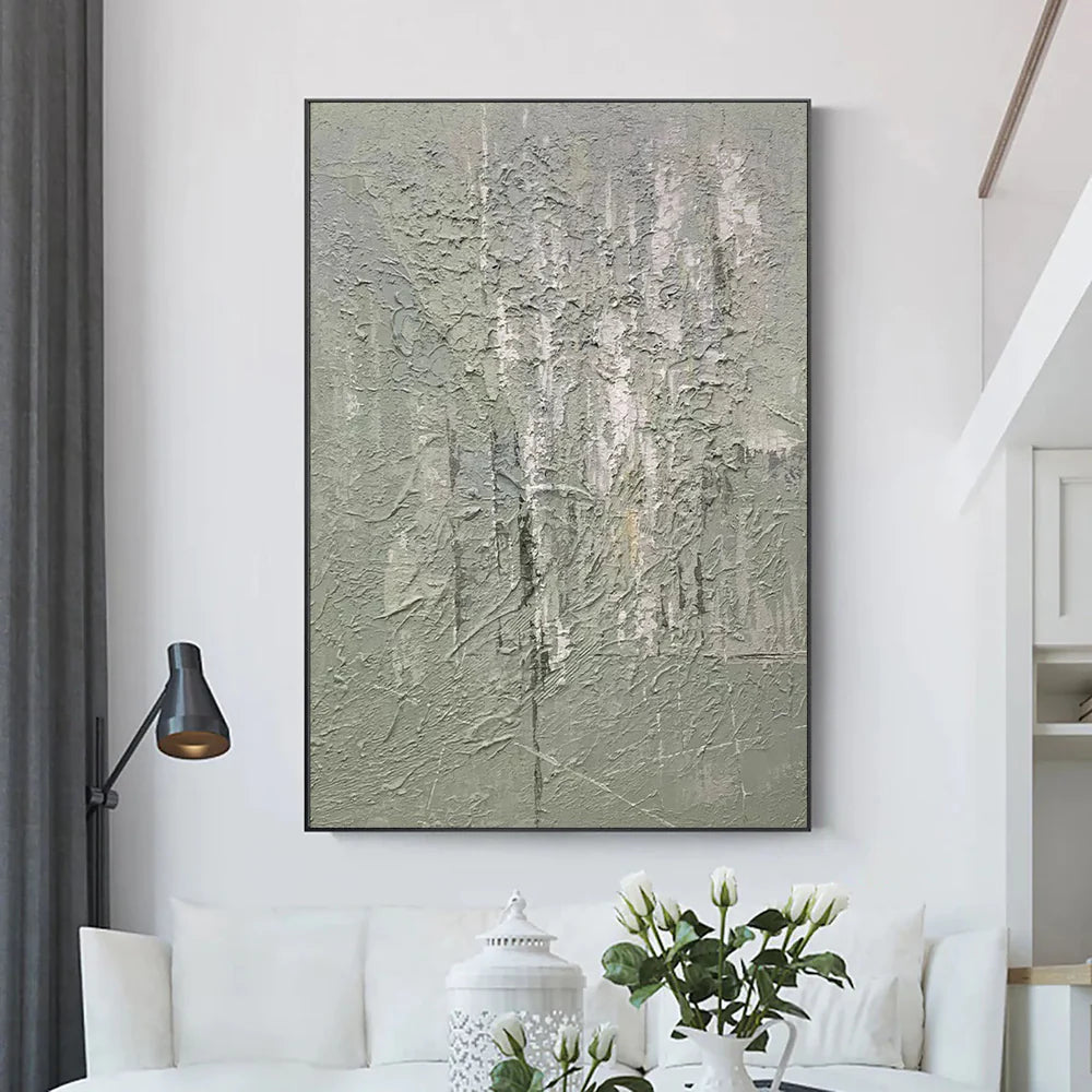 Green Abstract Texture Wall Art  #AT065