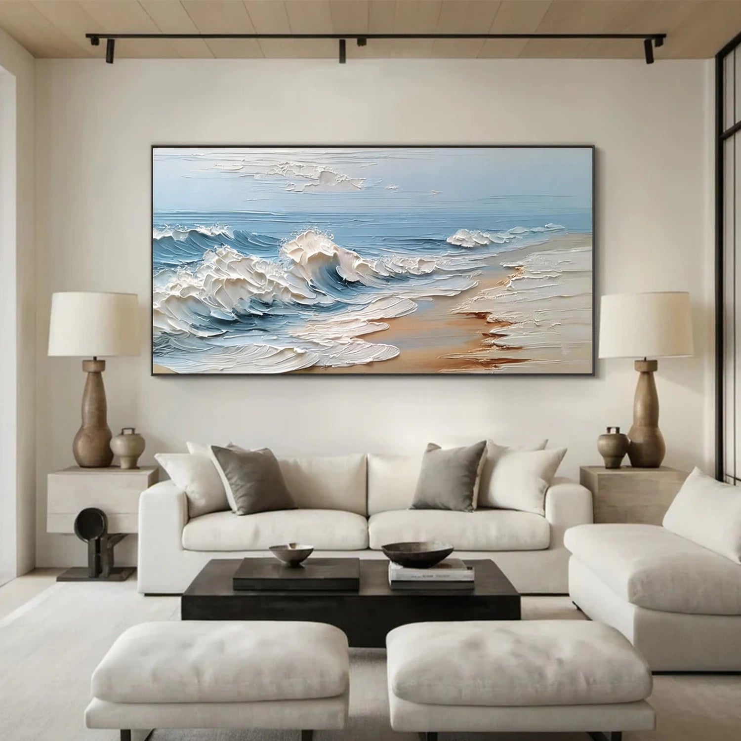 Ocean & Sky Textured Wall Art #MO114