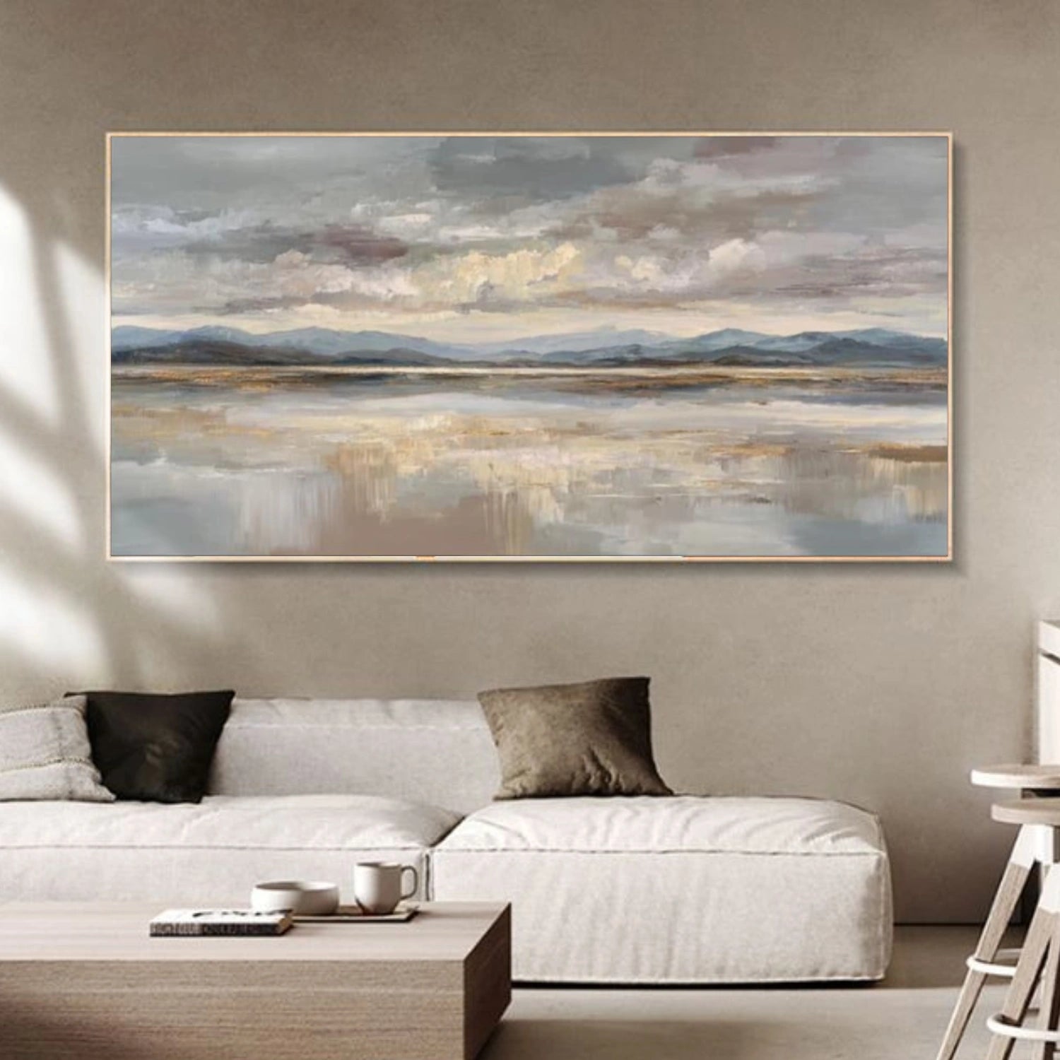 Ocean & Sky Abstract Wall Art #MO084